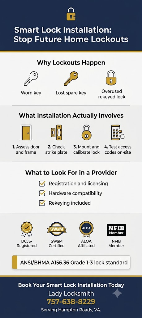 Smart Lock Installation to Prevent Lockouts: What Homeowners Should Check Before Hiring